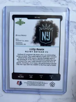 2025 Parkside Nwsl Vol. 2 - Lilly Reale #342 Shimmer Foil /100 (RC) - Image 2