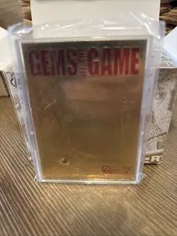 • 1998 Bleachers Gems Of The Game Set Of 8 23KT Gold Foil Sculptured Cards - Image 5