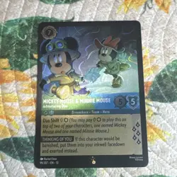 Lorcana Mickey Mouse & Minnie Mouse Adventuring Duo99/207Attack of the Vine FOIL - Image 2
