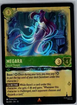 Megara - Secret Keeper 86/204 Foil Whispers in the Well - Lorcana - NM - Image 1