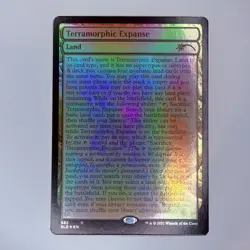 Terramorphic Expanse (Full-Text Lands) Secret Lair Drop Foil MTG NM - Image 1