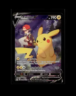 Pikachu V TG16/TG30 SWSH11: Lost Origin Trainer Gallery Pokemon Card NM - Image 1