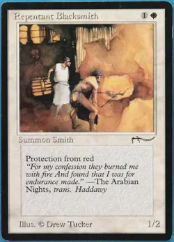 Repentant Blacksmith Arabian Nights PLD White Rare CARD (522519) ABUGames - Image 1