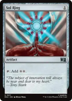~ Sol Ring (0211) ~ NM ~ Commander: Marvel Super Heroes ~ MTG ~ - Image 1