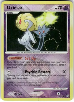Uxie (League Promo) 43/146 League & Championship Cards Pokemon Reverse Holo MP - Image 1