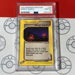 PSA 10 GEM Energy Search 153/165 Pokemon 2002 Expedition Card 7042 - Image 1