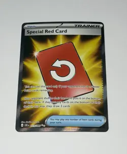Special Red Card 113/086 English Pokemon Full Art Ultra Rare Chaos Rising NM - Image 1