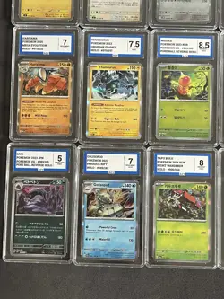 Pokemon Graded Bundle Of Cards Holo & Reverse Lot Of 15 Slabs AEY Mixed Grades - Image 5