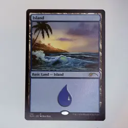 Island (102) (Bob Ross) Secret Lair Drop MTG NM - Image 1