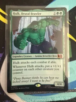 Hulk Brutal Brawler Foil 833 Commander: Marvel Super Heroes Magic the Gathering - Image 1