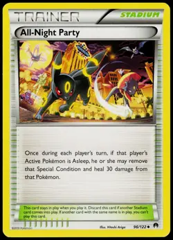 All-Night Party 96/122 BREAKpoint - Pokemon NM/M (Uncommon) - Image 1