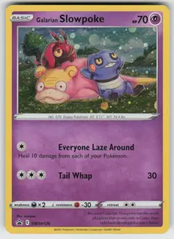 Galarian Slowpoke SWSH126 Cosmo Holo Promo Sword & Shield Promo Pokemon NM - Image 1