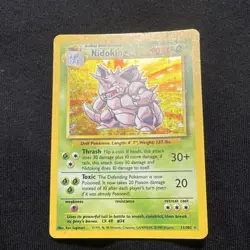 Nidoking ✨ Holo 1999 Pokemon Base Set [LP/NM] - free fast shipping - Image 1