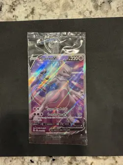SEALED Mewtwo V SWSH229 Holo Promo Sword & Shield Promo Pokemon Go - Image 4