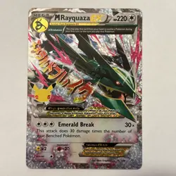 Pokemon Mega M Rayquaza EX Roaring Skies Ultra Rare Card 76/108 NM Celebrations - Image 1
