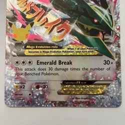 Pokemon Mega M Rayquaza EX Roaring Skies Ultra Rare Card 76/108 NM Celebrations - Image 3