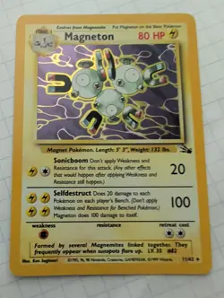 Pokemon Magneton 11/62 Fossil Holo Rare - Uncirculated - Image 1