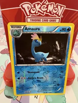 Pokemon Amaura 25/111 Furious Fists Reverse Holo LP - Image 1