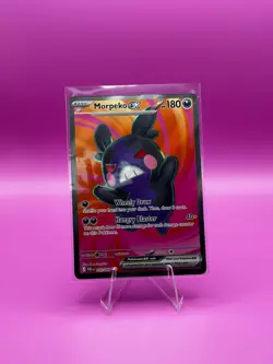 Morpeko ex 102/084 Ultra Rare Pitch Black Pokemon Holo NM/M - Image 1