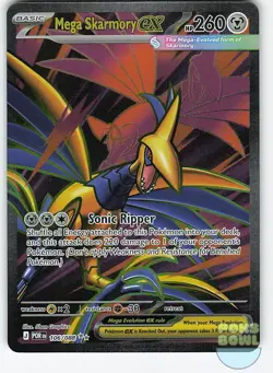 Mega Skarmory ex 106/088 Ultra Rare Perfect Order Pokemon Holo Near Mint - Image 1