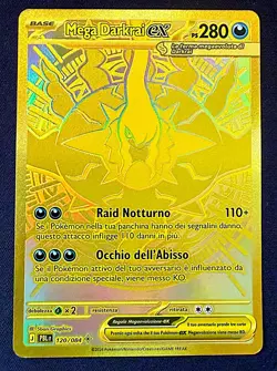 Pokemon - Mega Darkrai Ex 120/084 Gold Secret Rare Pitch Black - NM/Mint ITA - Image 2