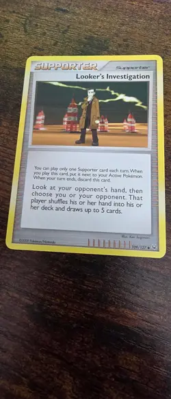 Looker's Investigation 109/127 Uncommon Platinum Pokemon Lightly Played - Image 1