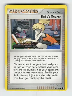 Bebe's Search 89/111 Uncommon Rising Rivals Pokemon 2009 Lightly Played - Image 1