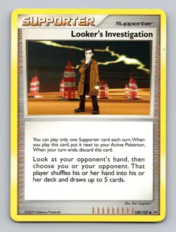 Looker's Investigation 109/127 Uncommon Platinum Pokemon Lightly Played - Image 1