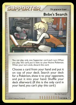 Bebe's Search 119/132 Uncommon Secret Wonders Pokemon Heavily Played - Image 1