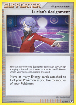 LUCIAN'S ASSIGNMENT UNCOMMON RISING RIVALS POKEMON LIGHTLY PLAYED - Image 4