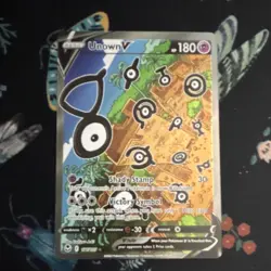 The Pokemon Company Unown V 177/195 SWSH12 Silver Tempest UR Holo EN 180HP - Image 1