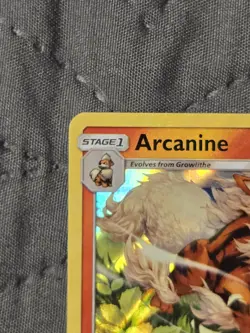 Pokemon Arcanine Sun And Moon Base Set Holo LP - Image 2