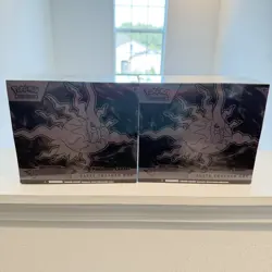 Lot Of 2 Pokemon Pitch Black Pokemon Center Elite Trainer Box ETB - Image 1
