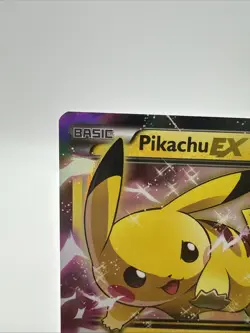 Pokemon 2015 “Pikachu EX” Full Art Holo Black Star Promo XY84 TCG ⚡ - Image 2
