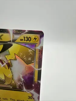 Pokemon 2015 “Pikachu EX” Full Art Holo Black Star Promo XY84 TCG ⚡ - Image 3
