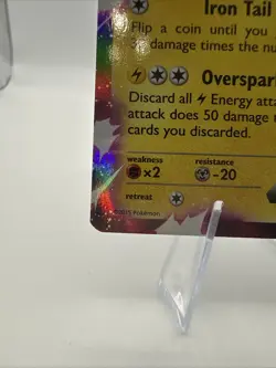 Pokemon 2015 “Pikachu EX” Full Art Holo Black Star Promo XY84 TCG ⚡ - Image 5