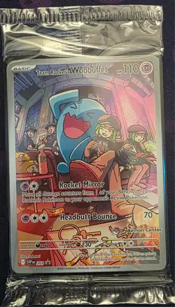 Team Rockets Wobbuffet Pokemon Center Promo SEALED DESTINED RIVALS - Image 1