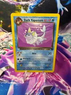 DARK VAPOREON 45/82 TEAM ROCKET Unlimited Uncommon Pokemon - Image 1