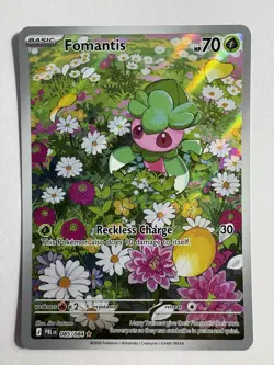 Pokemon Fomantis Pitch Black #085/84 Holofoil Near Mint English - Image 1