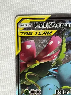 Pokemon Promo Tag Team Holo CELEBI & VENUSAUR GX #SM167 Nice! - Image 5