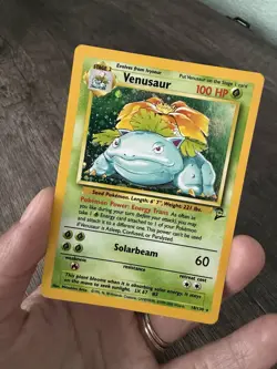Pokemon TCG Venusaur 18/130 Base Set 2 Unlimited Holo Rare English WOTC - Image 2