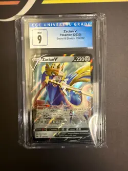 Zacian V 138/202 Sword & Shield Base - CGC 9 (3824668123) Pokemon - Image 1