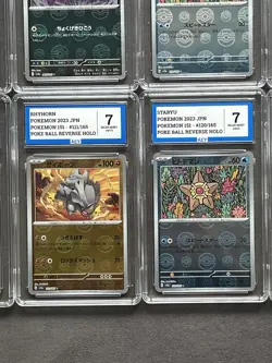Pokemon 151 Poke Ball Reverse Holo Graded Bundle Lot Of 15 Slabs Grade 7,7.5 AEY - Image 5