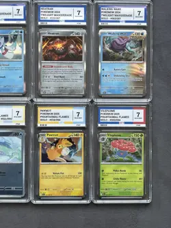 Pokemon Holo Graded Bundle Lot Of 15 Slabs Grade 7 Near Mint Conditions AEY - Image 4