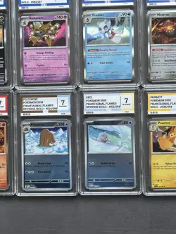 Pokemon Holo Graded Bundle Lot Of 15 Slabs Grade 7 Near Mint Conditions AEY - Image 5