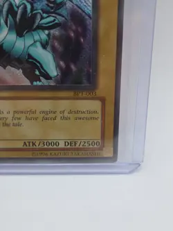 Blue-Eyes White Dragon BPT-003 Secret Rare Limited Ed 1996 LP Konami 3000/2500 - Image 4