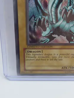 Blue-Eyes White Dragon BPT-003 Secret Rare Limited Ed 1996 LP Konami 3000/2500 - Image 5