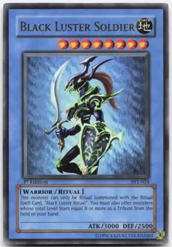 Black Luster Soldier SYE-024 Starter Deck: Yugi Evolution YuGiOh 1st Edition NM - Image 1