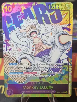 One Piece TCG OP05-119 Monkey D. Luffy Gear 5 Parallel SEC Alt Art English - Image 1