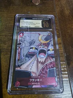 2022 ONE PIECE JAPANESE MANGA ALT ART #ST01-010 FRANKY CGC 10 PRISTINE - Image 1